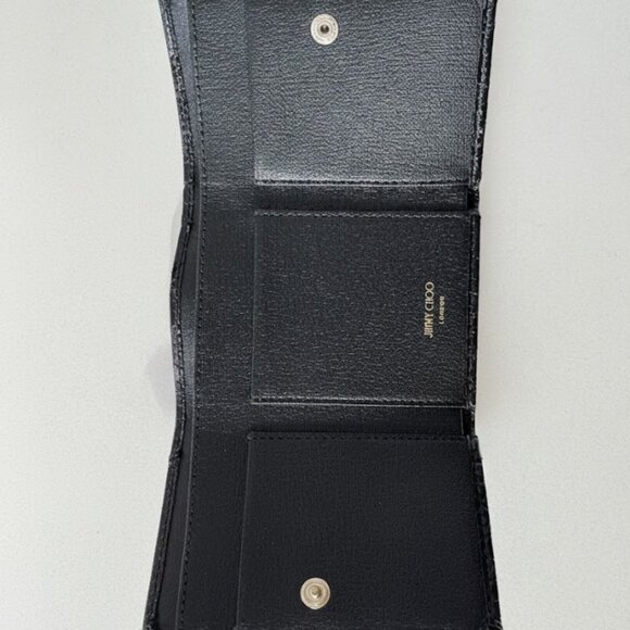 Jimmy Choo NEMO Wallet – Black Croc-Embossed Leather (Brand New) - Picture 5 of 9